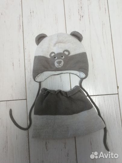 Шапка и снуд детские