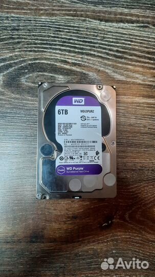 Жесткий диск WD Purple Surveillance 6тб