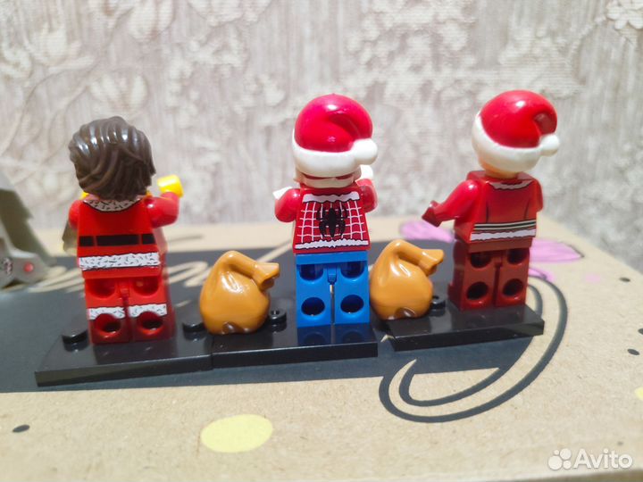 Новогодние фигурки аналог лего