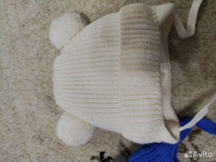 Шапка осень-зима 0-3мес