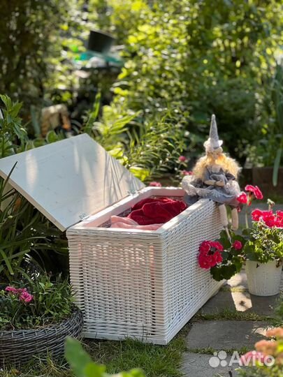 Сундук плетеный из эколозы