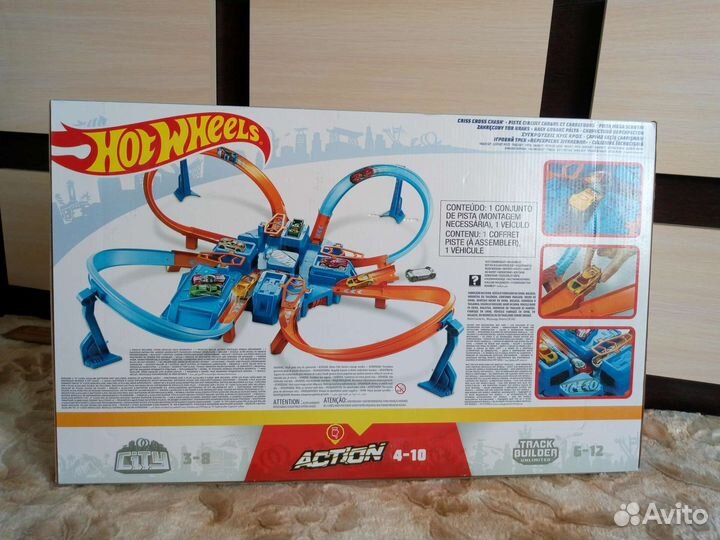 Новый Hot Wheels DTN42 Перекрестное столкновение