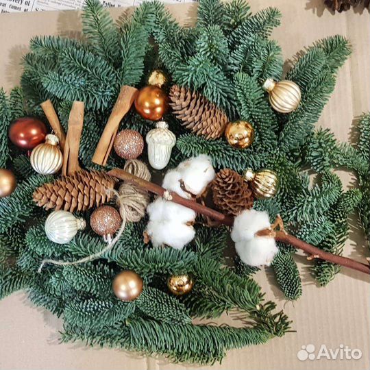 Набор по созданию новогоднего венка