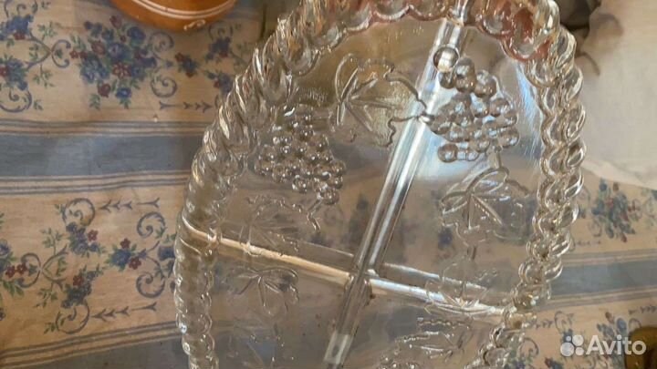Менажница хрусталь СССР