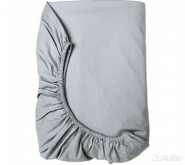 Простынь GoodNight Сатин 180х200х20 Светло-серый н