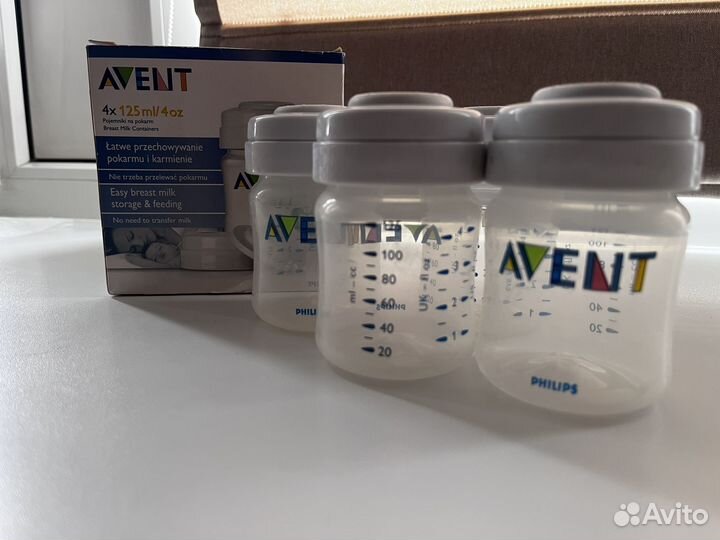 Контейнеры для молока Avent (+пакеты для хранения