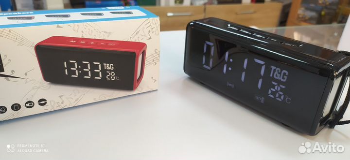 Беспроводная блютуз колонка с термометром