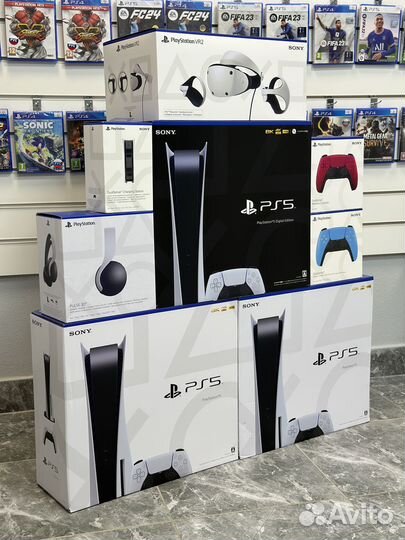 Sony PlayStation 5 (новые) + Аксессуары Sony