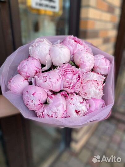 Пионы букет цветов. Цветы. Доставка