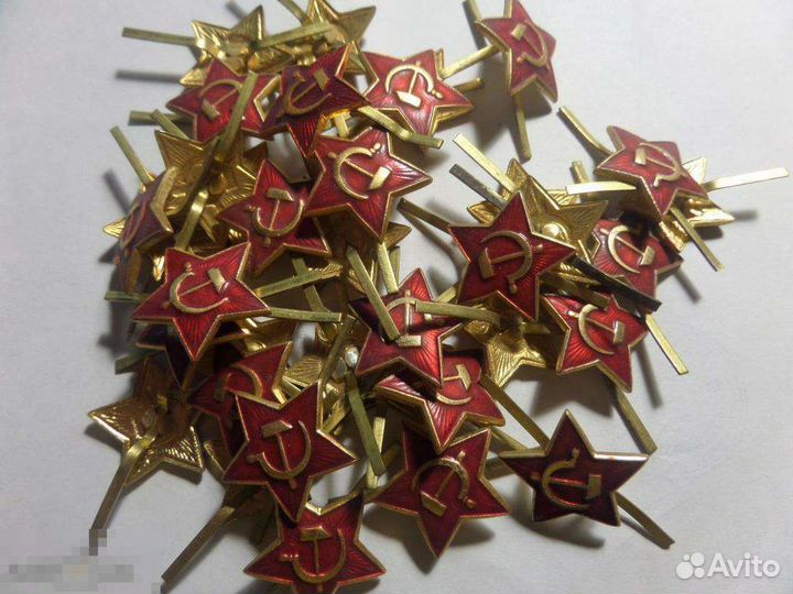 Звезда на пилотку, кокарда 10шт