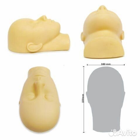 Манекен для тренировки мастеров при наращ. ресниц