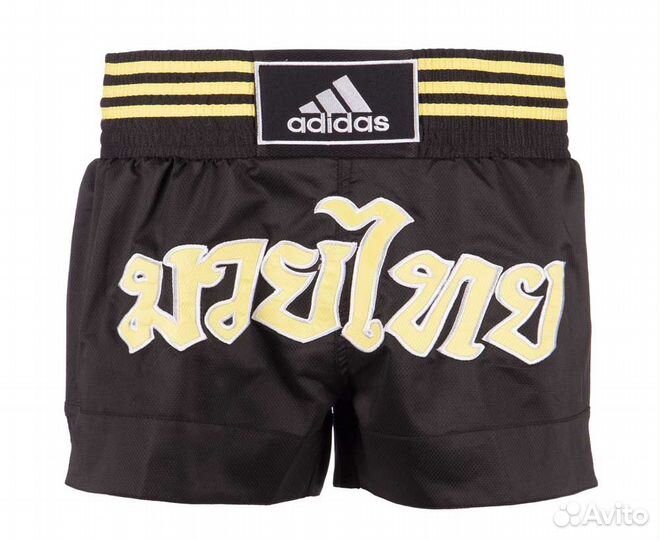 Шорты для тайского бокса Adidas Micro Diamond черн