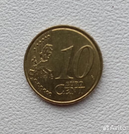 Монета 10 Euro Cent
