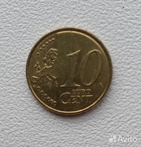 Монета 10 Euro Cent