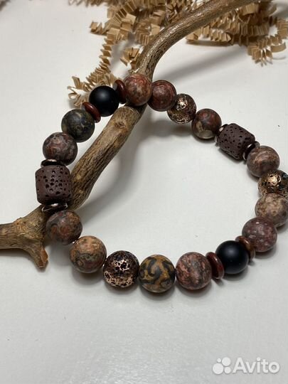 Браслет женский на успех и защиту(яшма,агат)