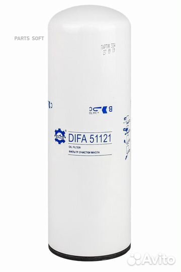 Difa difa51121 Фильтр масляный difa51121 (M95x2,5