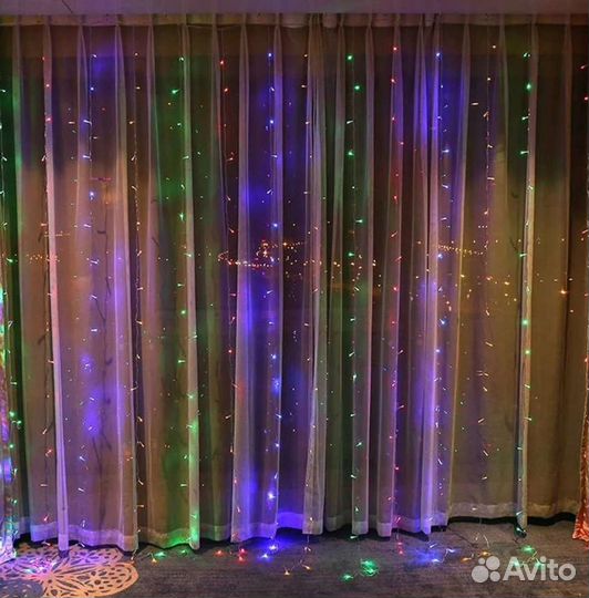 Гирлянды-шторы