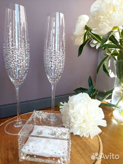 Свадебные бокалы новые