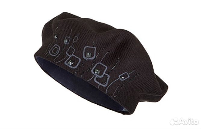 Береты теплые двойные новые, разные, шерсть