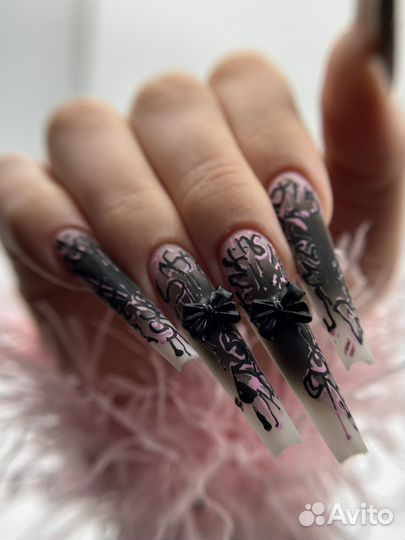 Маникюр наращивание