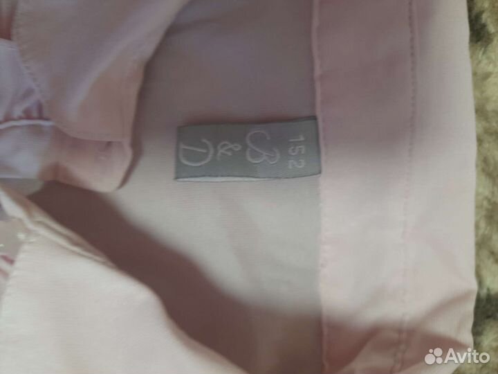 Рубашка школьная для девочки 152