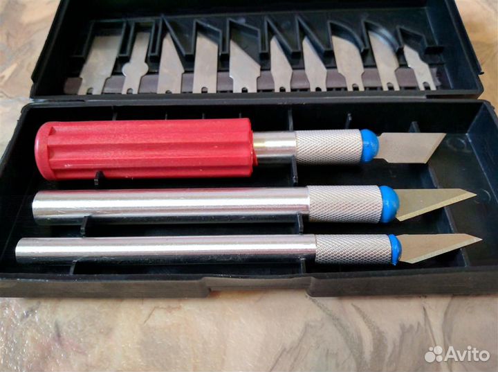 Набор ножей в кейсе для различных работ (Ишим+)