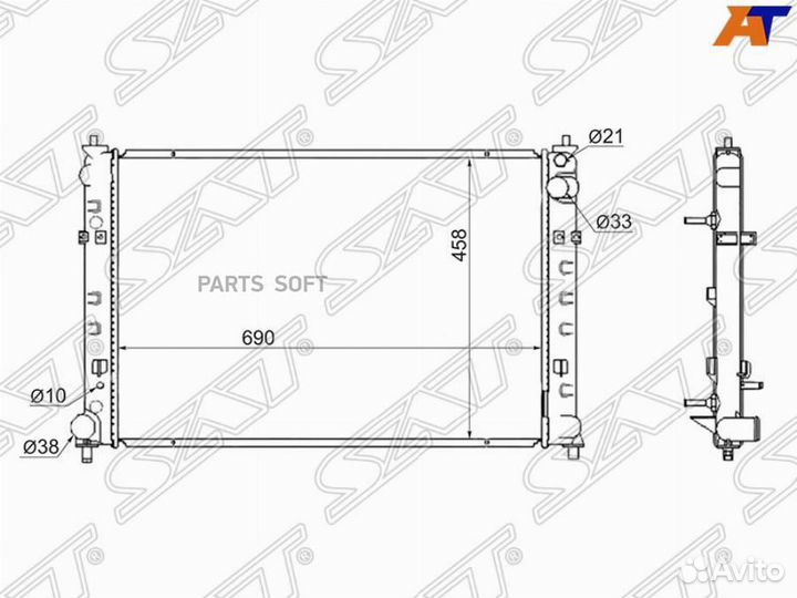 Радиатор Mazda MPV 99-06 MZ0007AJ