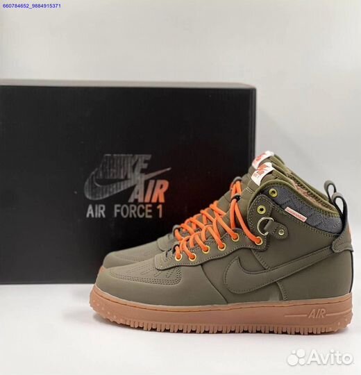 Кроссовки Nike Air Force 1 Duckboot (с мехом) (Арт.84003)