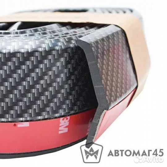 Универсальная губа на бампер карбон 2,5м Samurai