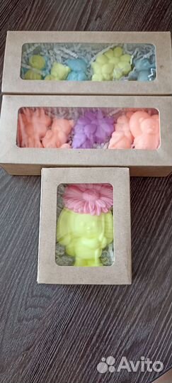 Мыло ручной работы и букеты