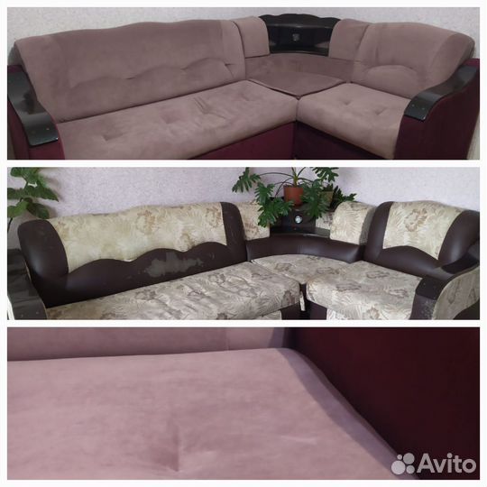 Перетяжка мягкой мебели на дому