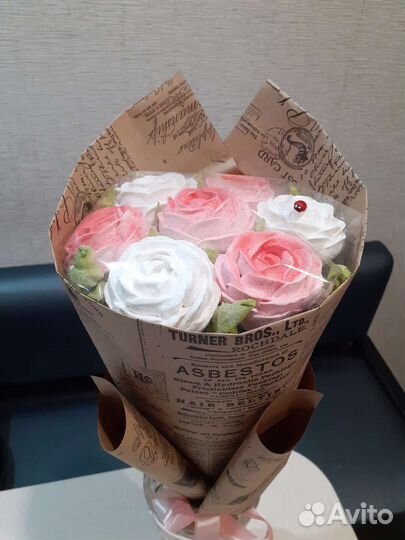 Цветы из зефира