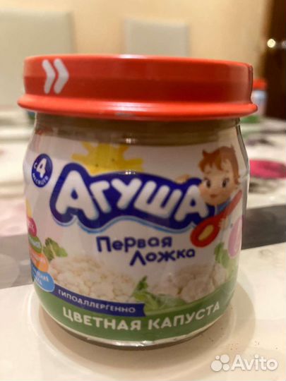 Пюре агуша цветная капуста