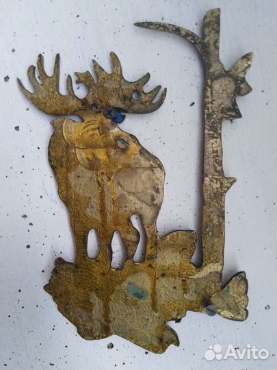 Лось литье (латунь)