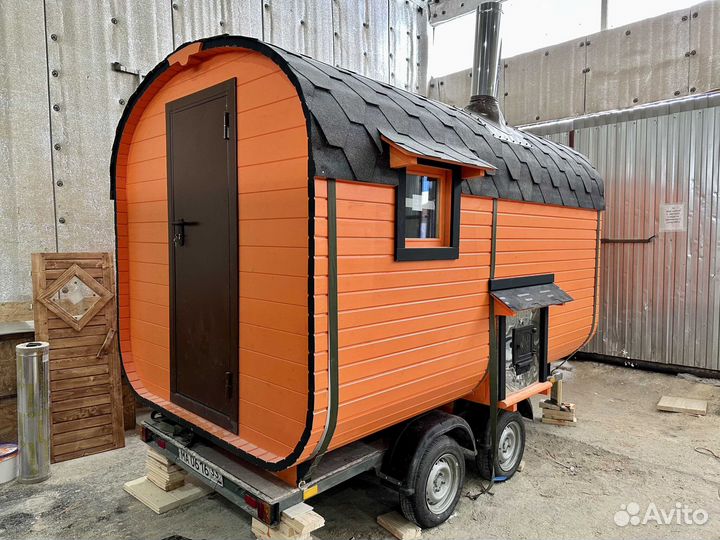 Баня бочка квадро на заказ