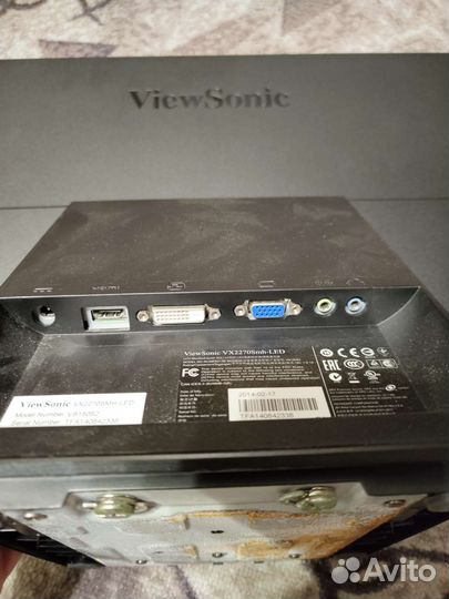 Монитор viewsonic 27