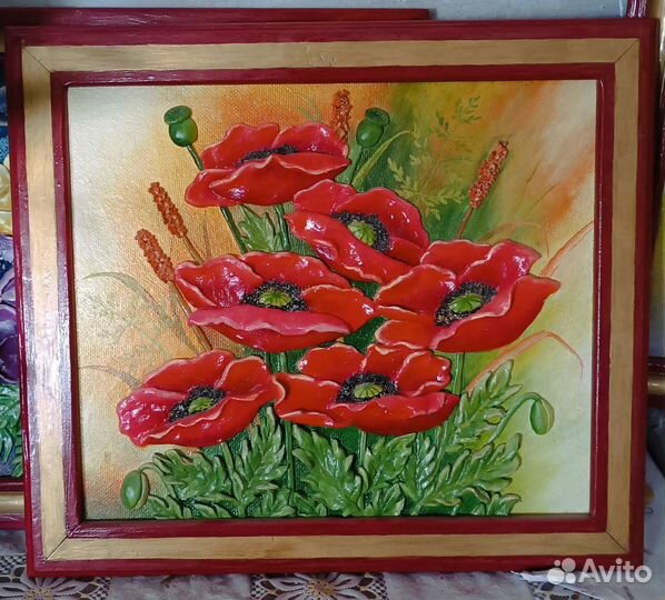 Объёмная картина из солёного теста