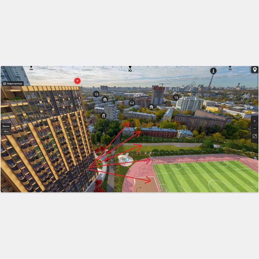 2-к. квартира, 62 м², 5/23 эт.