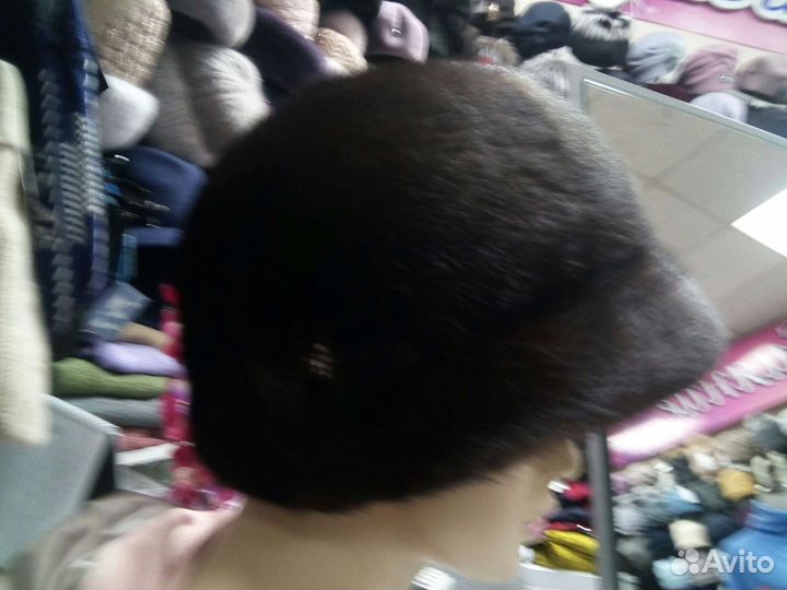 Шляпка новая из цельной шкурки норки