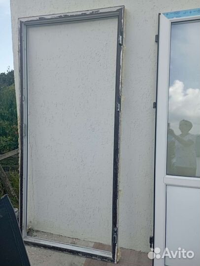 Дверь пластиковая пвх входная бу