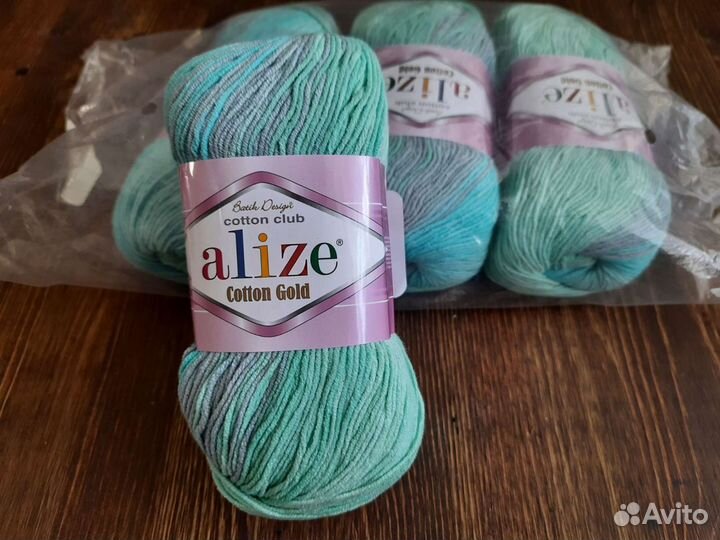 Пряжа Alize cotton gold