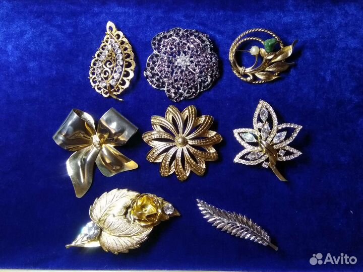 Бижутерия брошь винтаж Америка