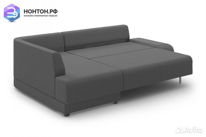 Угловой диван пума Консул серый