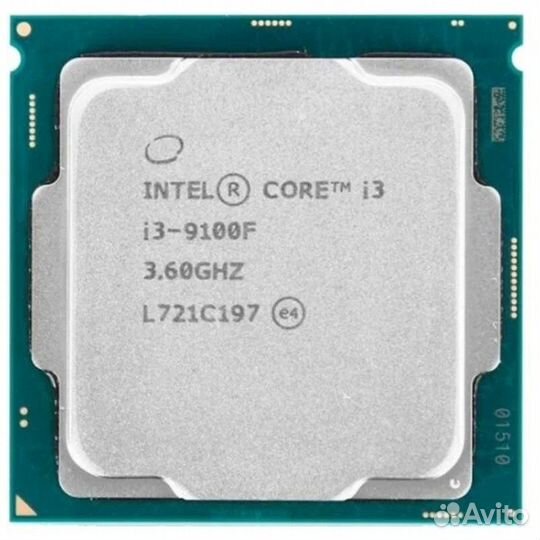 LGA1151 v2 Intel Core i3-9100F 4x3600 мгц