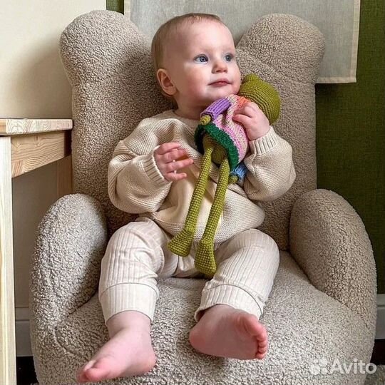 Детское мягкое кресло Мишка