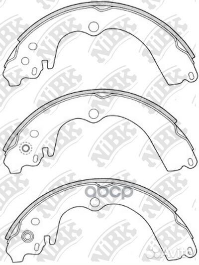 Колодки тормозные барабанные зад subaru FOR