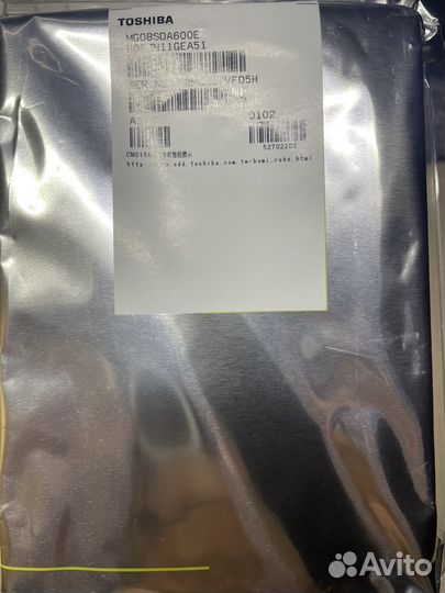 Жесткий диск 6тб SAS Toshiba