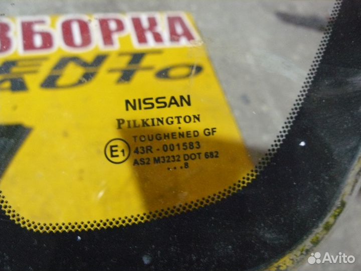 Стекло заднее боковое для Nissan Note