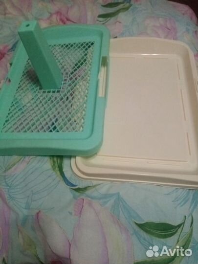 Лоток для собак со столбиком