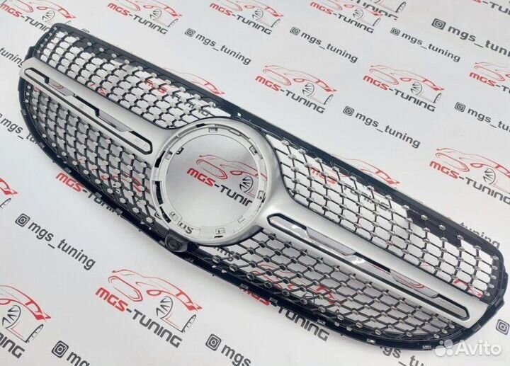 Решетка GLC-Class X253 Не AMG Diamond Silver 2019+